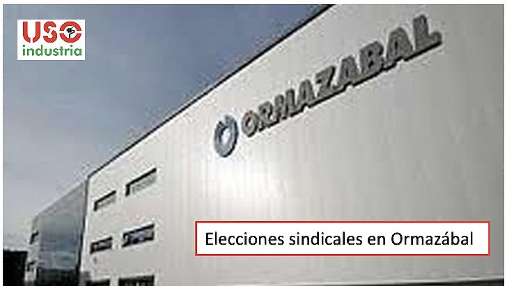 USO industria aumenta su representatividad tras las elecciones sindicales de la empresa Ormazábal