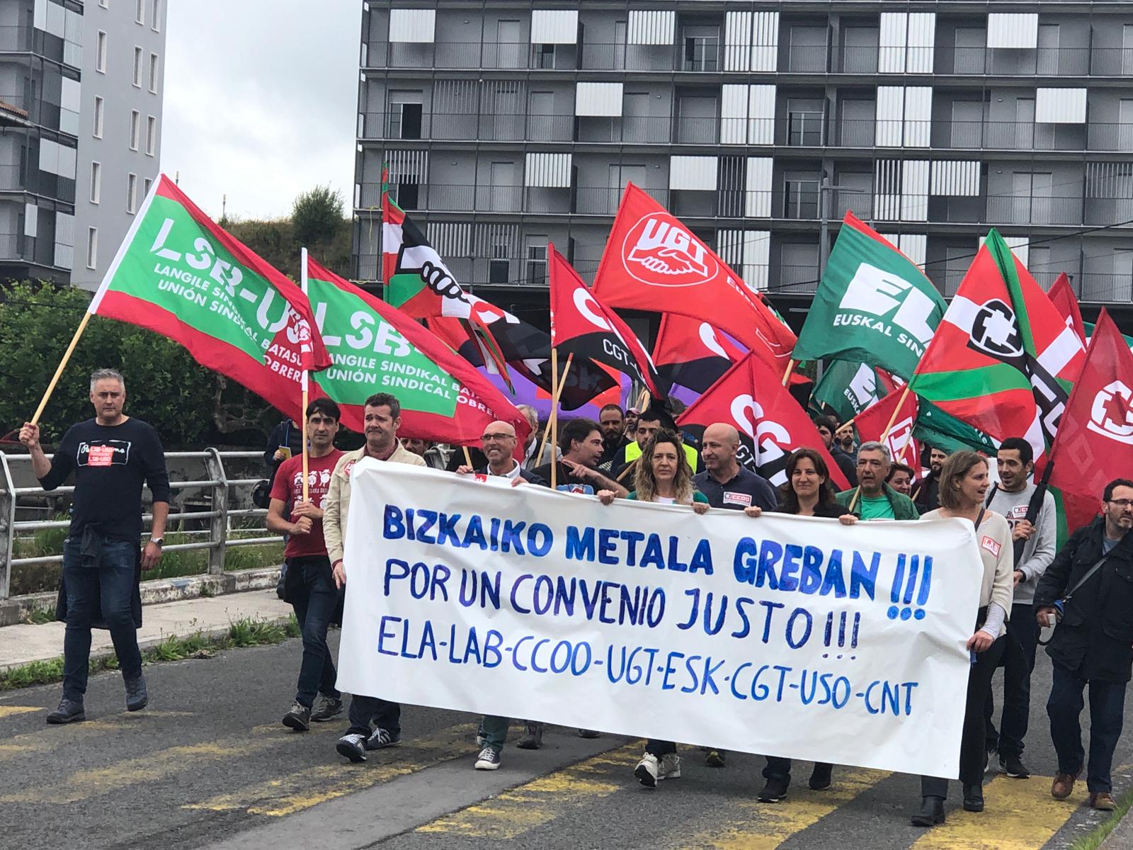 La cuarta jornada de la Huelga del Metal de Bizkaia hacen vislumbrar un ...